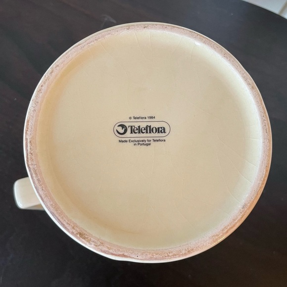 Vintage Cottagecore Teleflora Cat Milk Jug - Picture 4 of 4